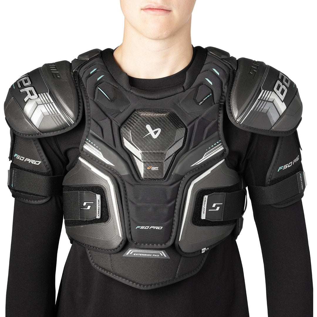 Bauer Junior Supreme F50 Pro Hockey Player Shoulder Pad black