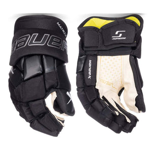 Bauer Junior Supreme MATRIX Hockey Player Gloves black