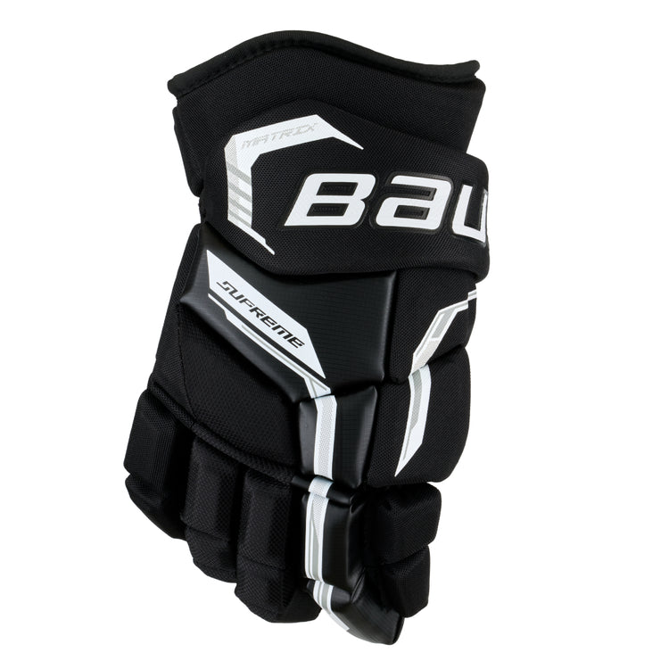 Bauer Junior Supreme Matrix Hockey Player Gloves Black/White
