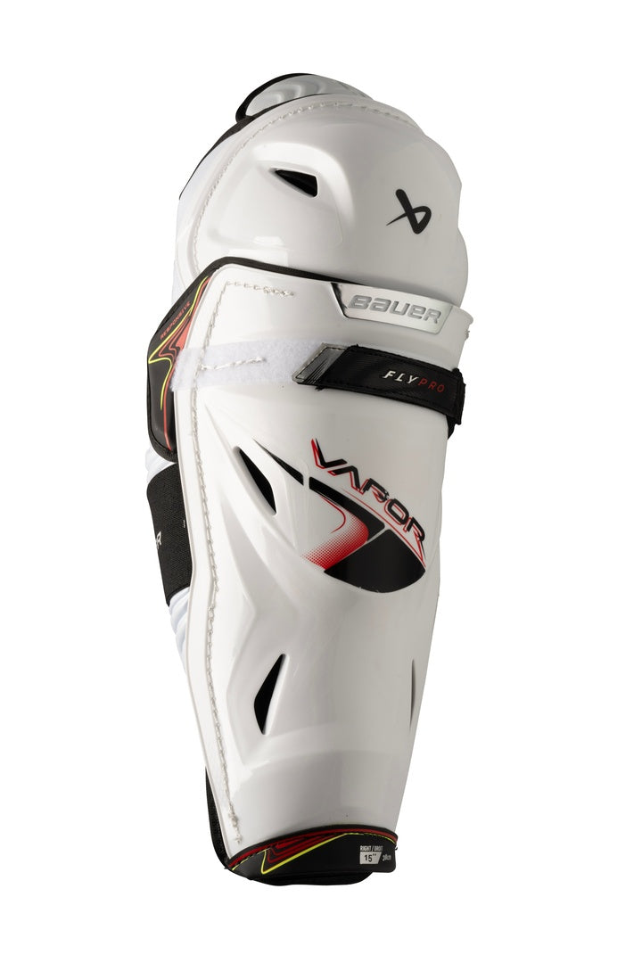 Bauer Junior Vapor FLYPRO Hockey Player Shin Guards white