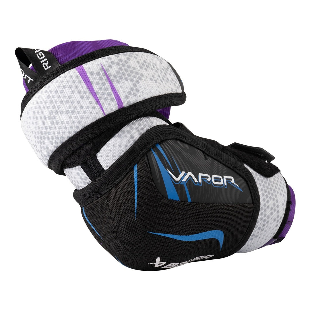 Bauer Junior Women's Vapor Fly-G Hockey Player Elbow Pad black/white/purple