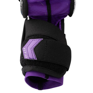 Bauer Junior Women's Vapor Fly-G Hockey Player Elbow Pad black/white/purple