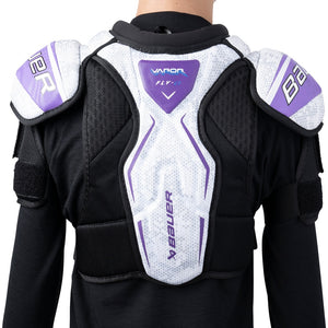 Bauer Junior Women's Vapor Fly-G Hockey Player Shoulder Pad black/white/purple