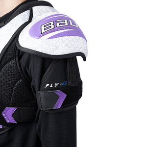 Bauer Junior Women's Vapor Fly-G Hockey Player Shoulder Pad black/white/purple