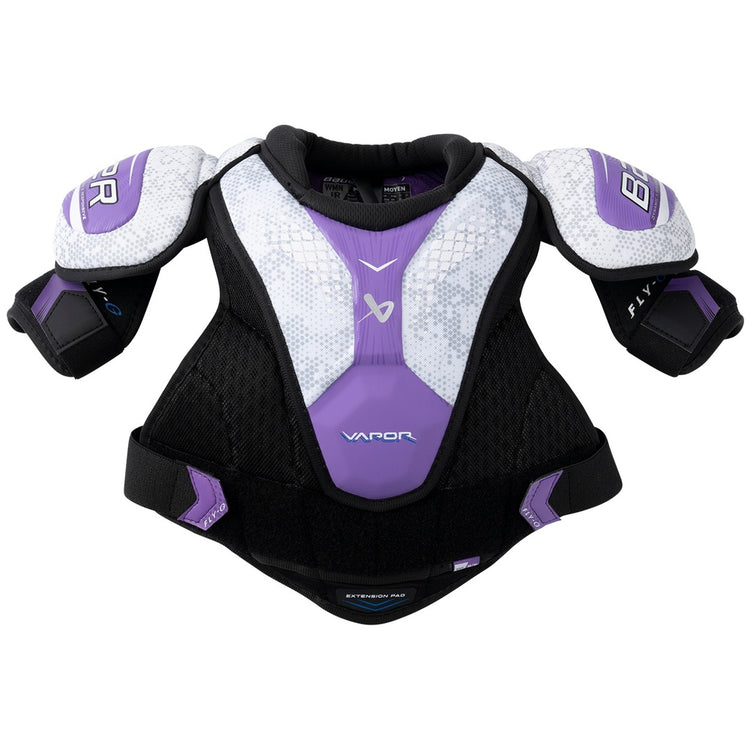 Bauer Junior Women's Vapor Fly-G Hockey Player Shoulder Pad black/white/purple