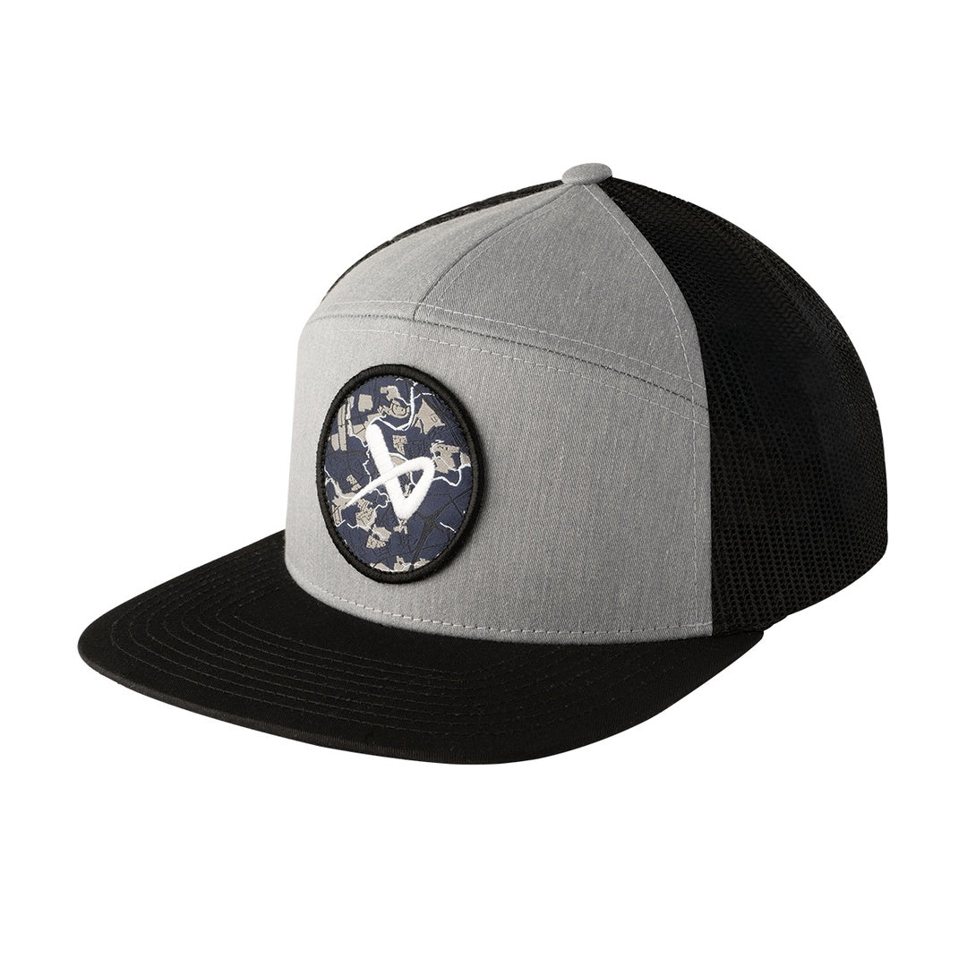 BAUER Senior 5 Panel Flat Brim Snapback Black Hat black/grey