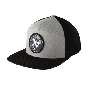 BAUER Senior 5 Panel Flat Brim Snapback Black Hat black/grey