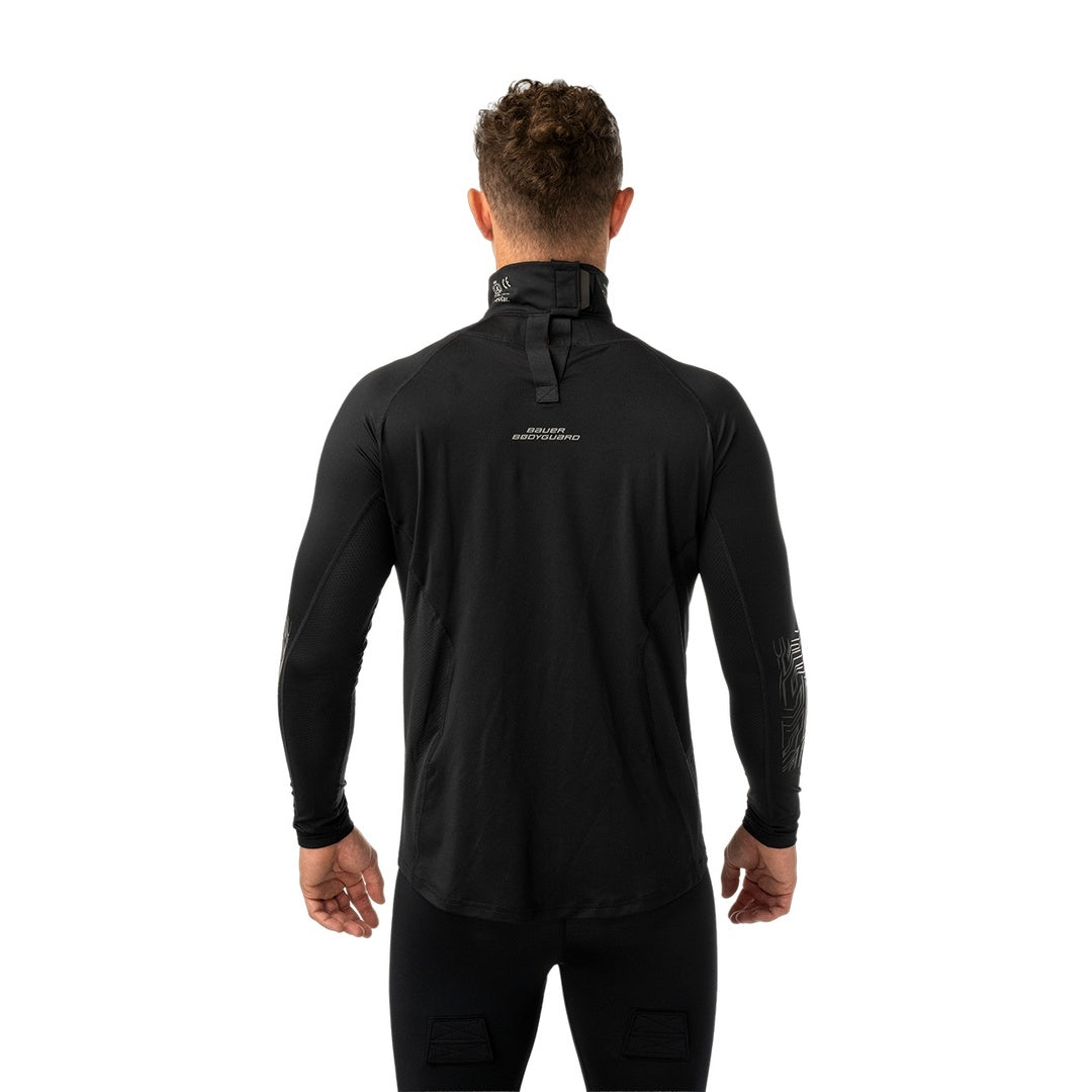 Bauer Senior Bodyguard Neck Protect Long Sleeve Shirt black