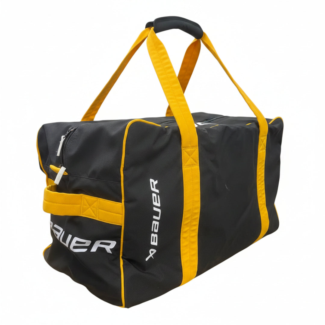 Bauer Senior Canvas Hockey Player Carry Bag black yellow