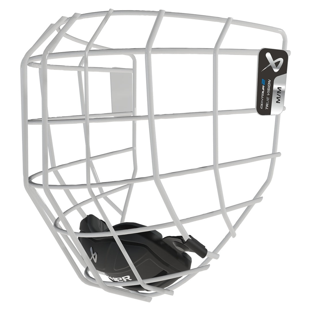 Bauer Senior Contour 2 Hockey Player Helmet Cage white