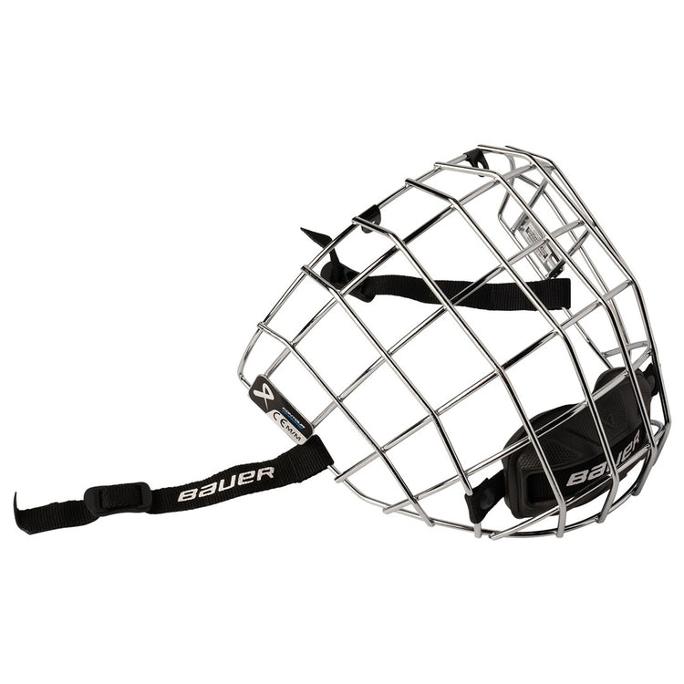 Bauer Senior Contour Chrome Hockey Player Helmet Cage chrome