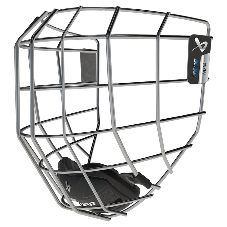 Bauer Senior Contour Chrome Hockey Player Helmet Cage chrome