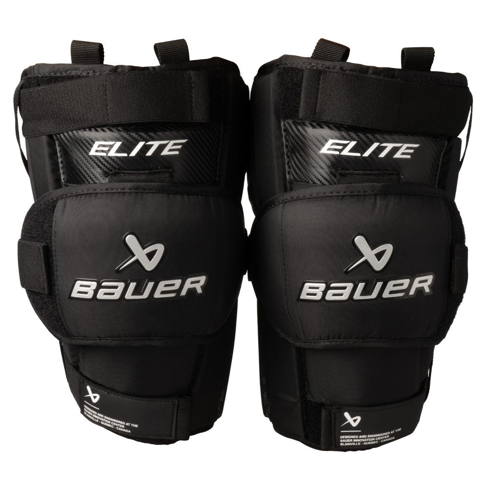 Bauer Senior Elite Hockey Goalie Knee Guard black