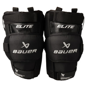Bauer Senior Elite Hockey Goalie Knee Guard black