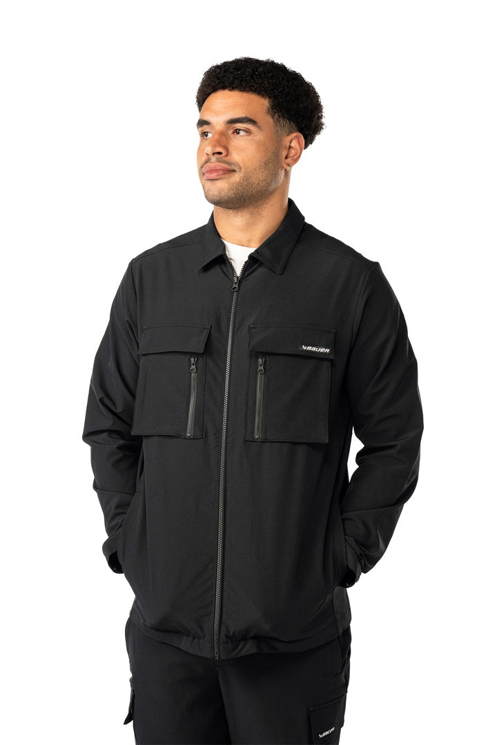 BAUER Senior FLC Ice Shacket Full Zip Jacket black
