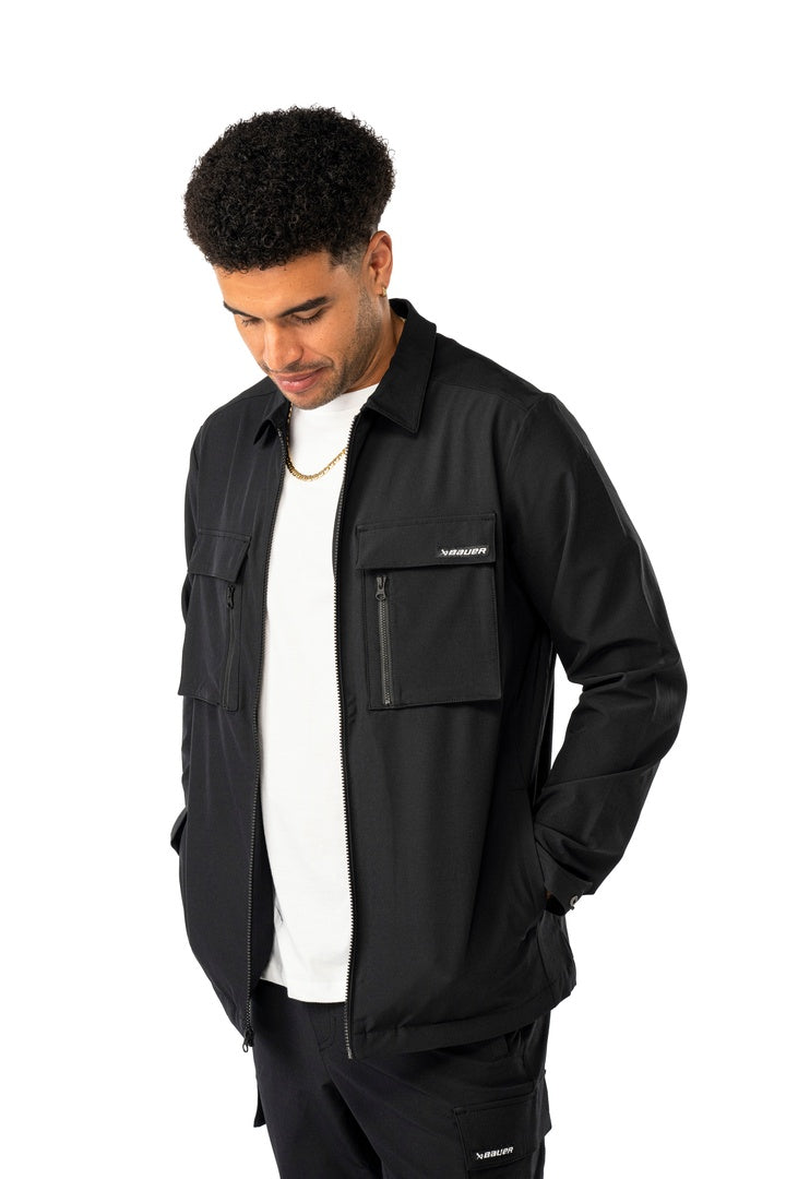 BAUER Senior FLC Ice Shacket Full Zip Jacket black