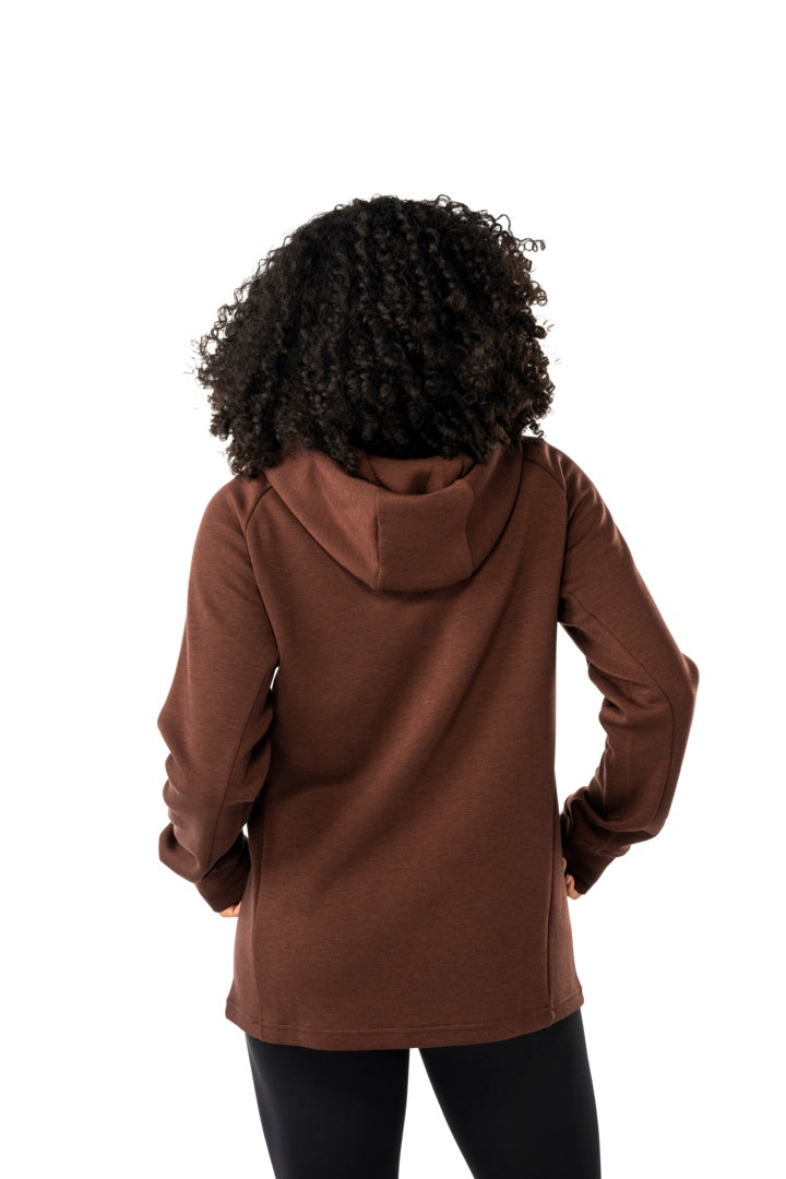BAUER Senior FLC Pre-Game Hoodie brown stone