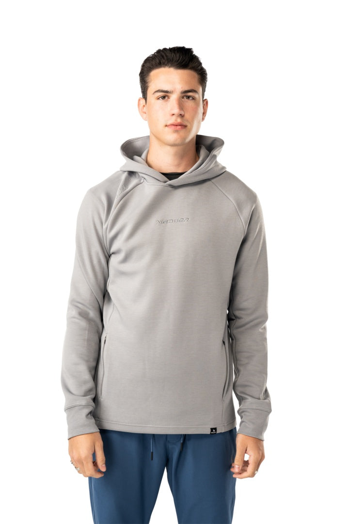 BAUER Senior FLC Pre-Game Hoodie stone grey