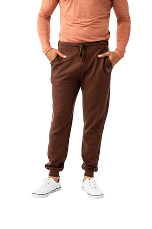 BAUER Senior FLC Pre-Game Knit Jogger Pants brown stone