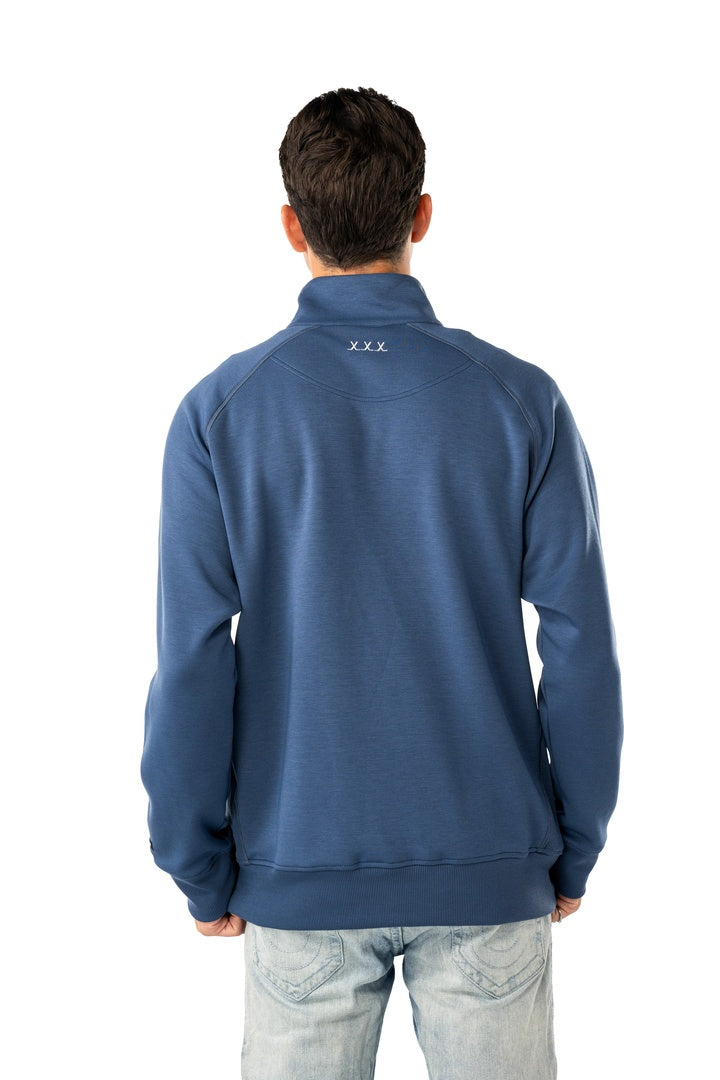 BAUER Senior FLC Showstopper 1/4 Zip Sweater oceana blue