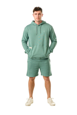 Bauer Senior French Terry Hoodie washed teal green