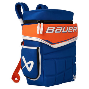 Bauer Senior Glove Backpack New York- Royal/Orange