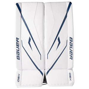 Bauer Senior GSX Hockey Goalie Pad white blue