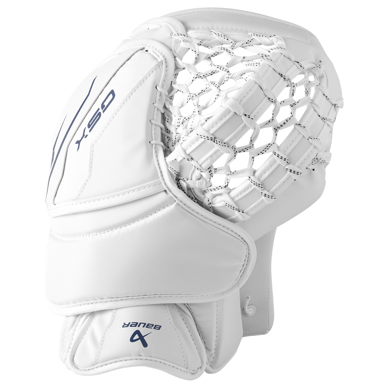 Bauer Senior GSX Hockey Goalie Trapper white blue