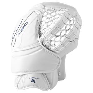 Bauer Senior GSX Hockey Goalie Trapper white blue