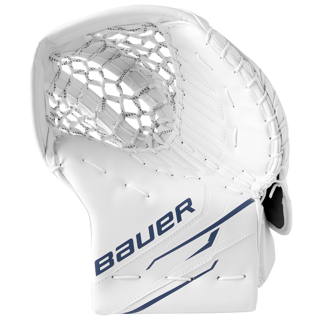 Bauer Senior GSX Hockey Goalie Trapper white blue