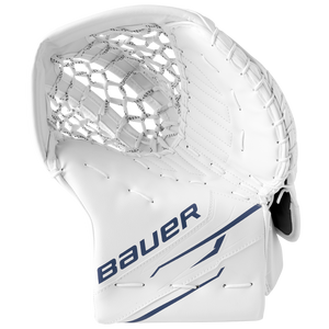 Bauer Senior GSX Hockey Goalie Trapper white blue