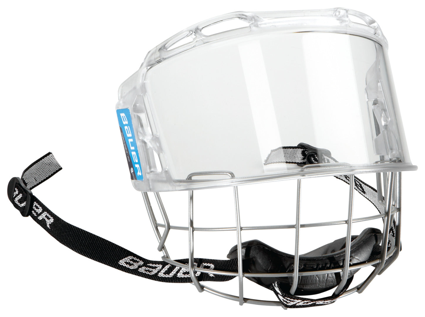 Bauer Senior Hybrid Shield Facemask clear