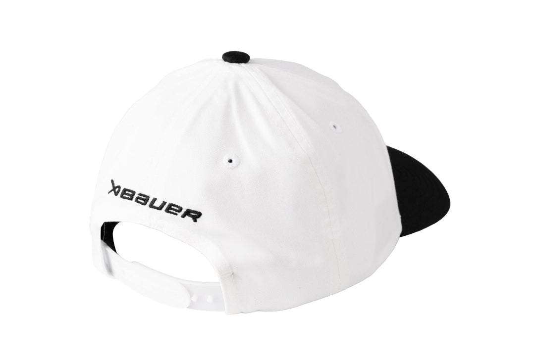 BAUER Senior Institute B&W Patch Adjustable Hat White/Black