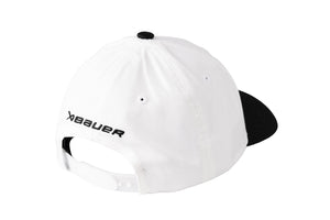 BAUER Senior Institute B&W Patch Adjustable Hat White/Black