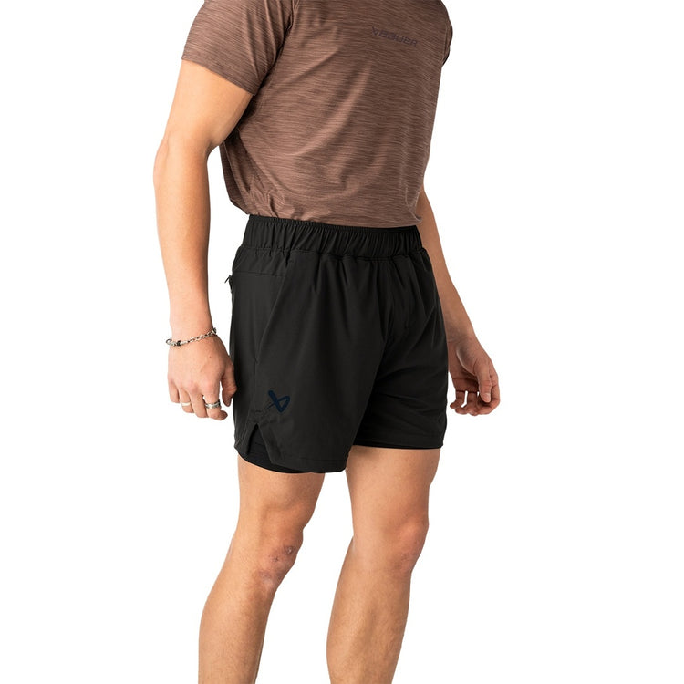 BAUER Senior Lined Training Shorts black