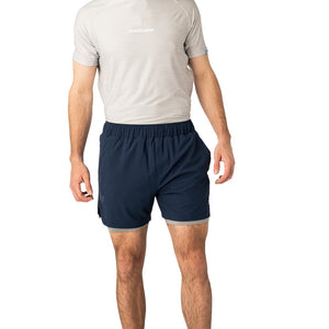 BAUER Senior Lined Training Shorts navy