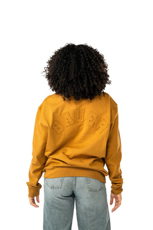 BAUER Senior Mixed Autumn Crew Sweater golden brown yellow