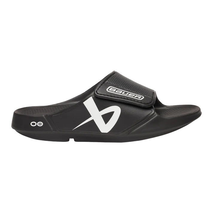 Bauer Senior OOFOS Sport Flex Slides Sandal 2025 black