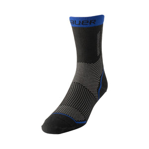 Bauer Senior Performance Low Hockey Skate Socks (S25) black/blue