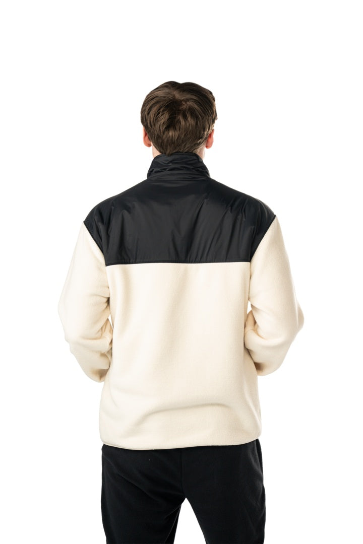BAUER Senior Polarfleece Pullover Sweatshirt Black-Cream