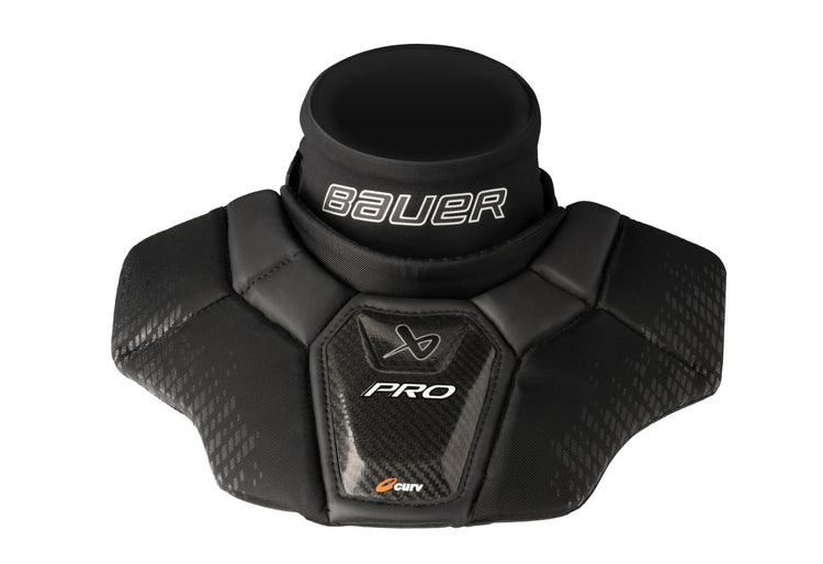 Bauer Senior Pro Certified Hockey Goalie Neck Guard black