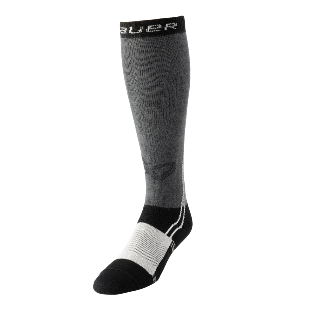 Bauer Senior Pro Cut Resistant Hockey Skate Sock (S25) grey/black