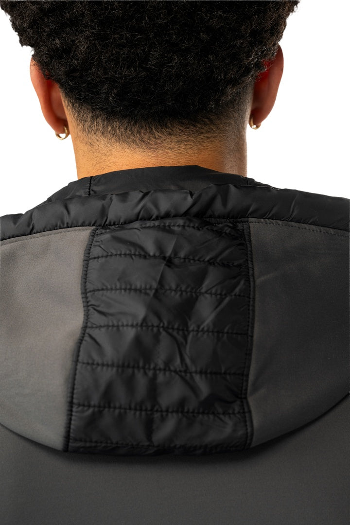 BAUER Senior Puffer 1/2 Zip Hoodie Black