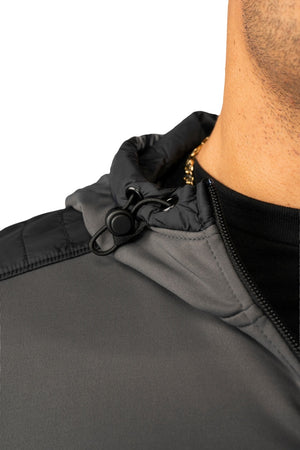 BAUER Senior Puffer 1/2 Zip Hoodie Black