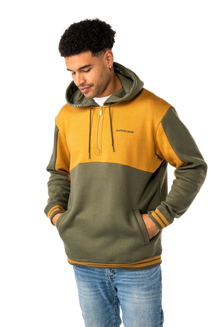 BAUER Senior Seasonal Shift Novelty Hoodie forest green gold yellow