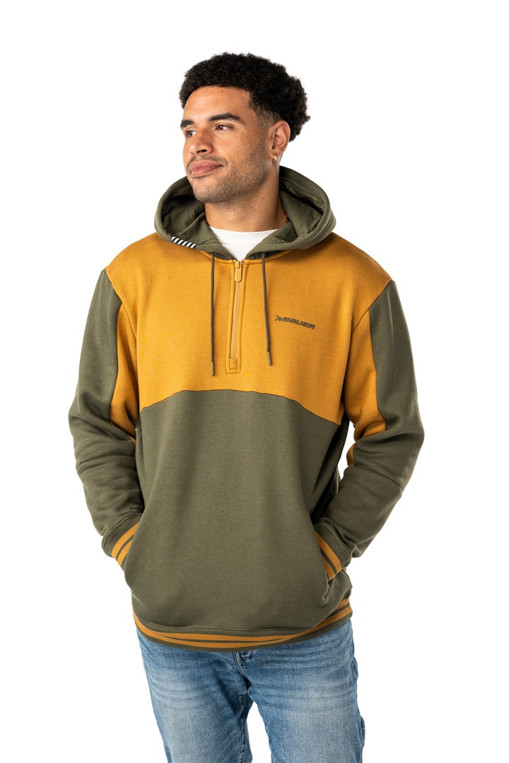 BAUER Senior Seasonal Shift Novelty Hoodie forest green gold yellow