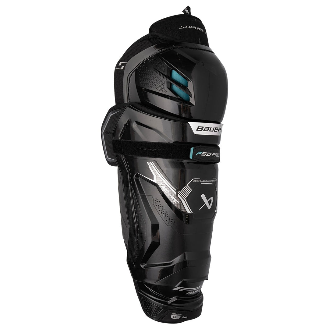 Bauer Senior Supreme F50 Pro Hockey Player Shin Guard black