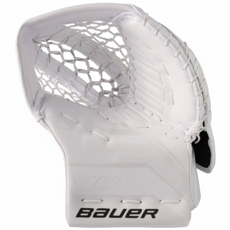 Bauer Senior Supreme Fuse Hockey Goalie Trapper (Intermediate Palm) white