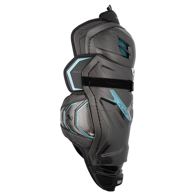 Bauer Senior Supreme Fuse Hockey Player Shin Guard silver/ black