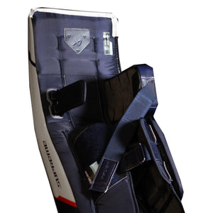 Bauer Senior Supreme Fuse USC Spec Hockey Goalie Pad White/Navy/Red Back